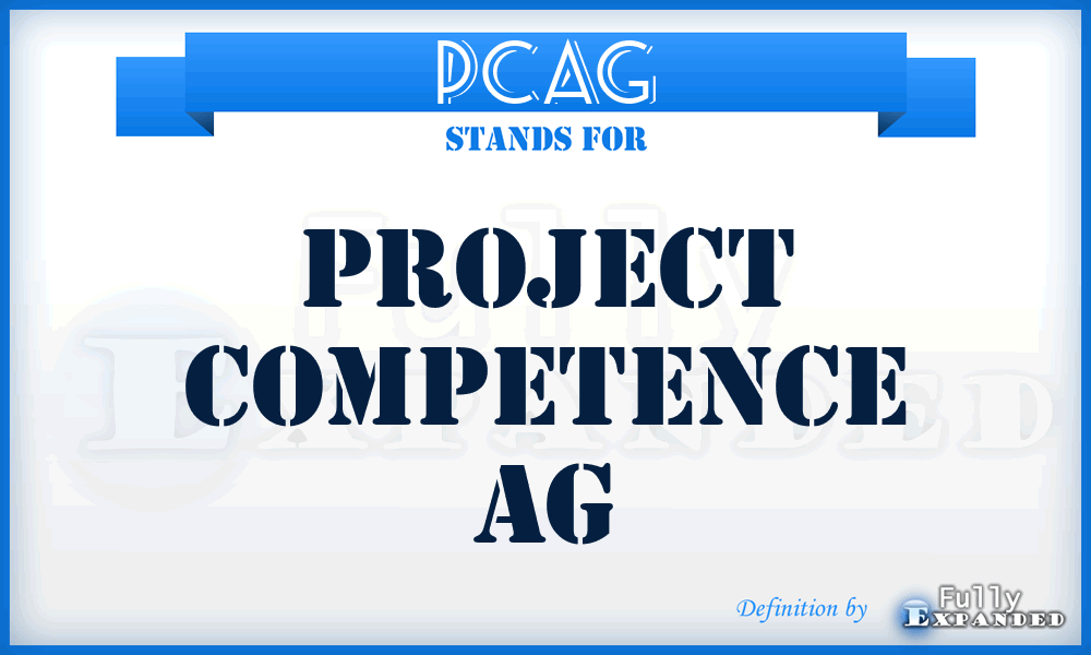 PCAG - Project Competence AG