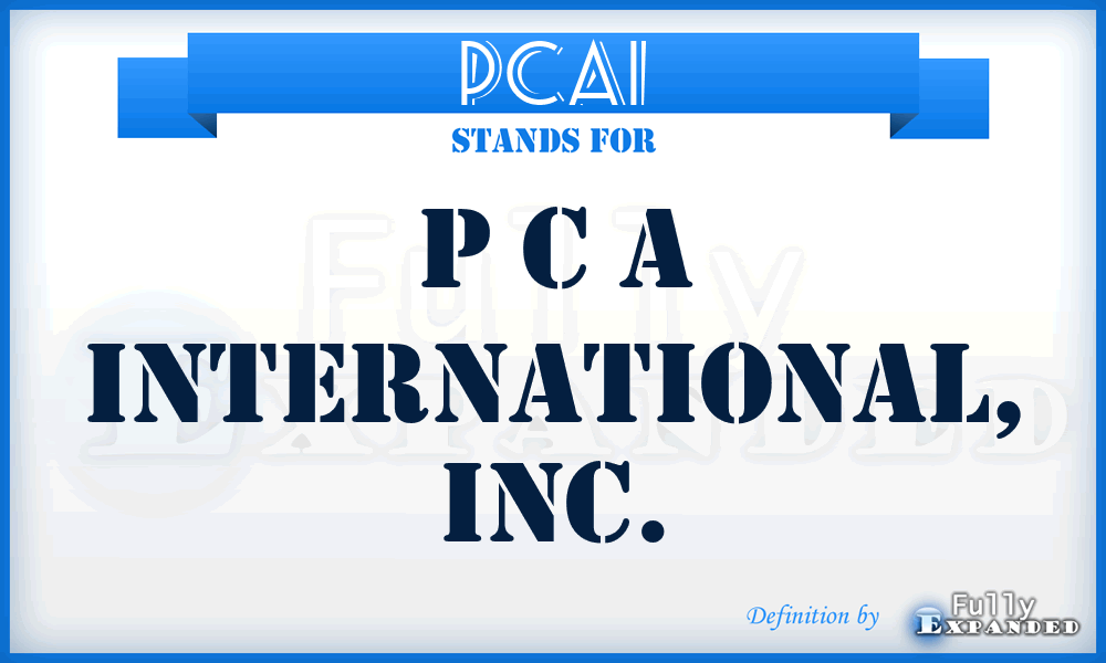 PCAI - P C A International, Inc.