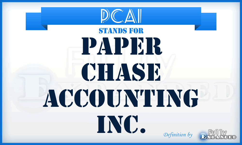 PCAI - Paper Chase Accounting Inc.