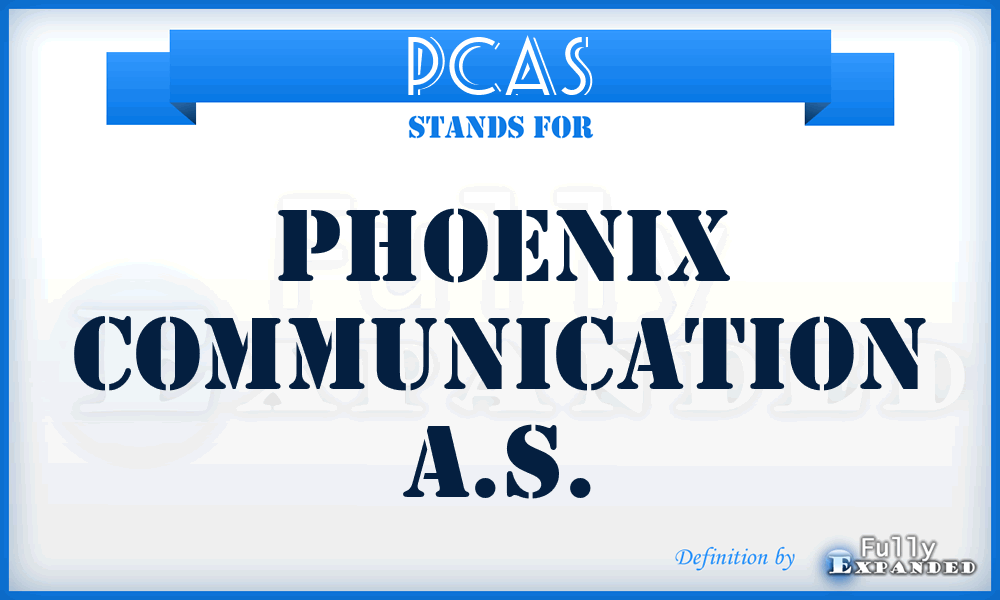 PCAS - Phoenix Communication A.S.