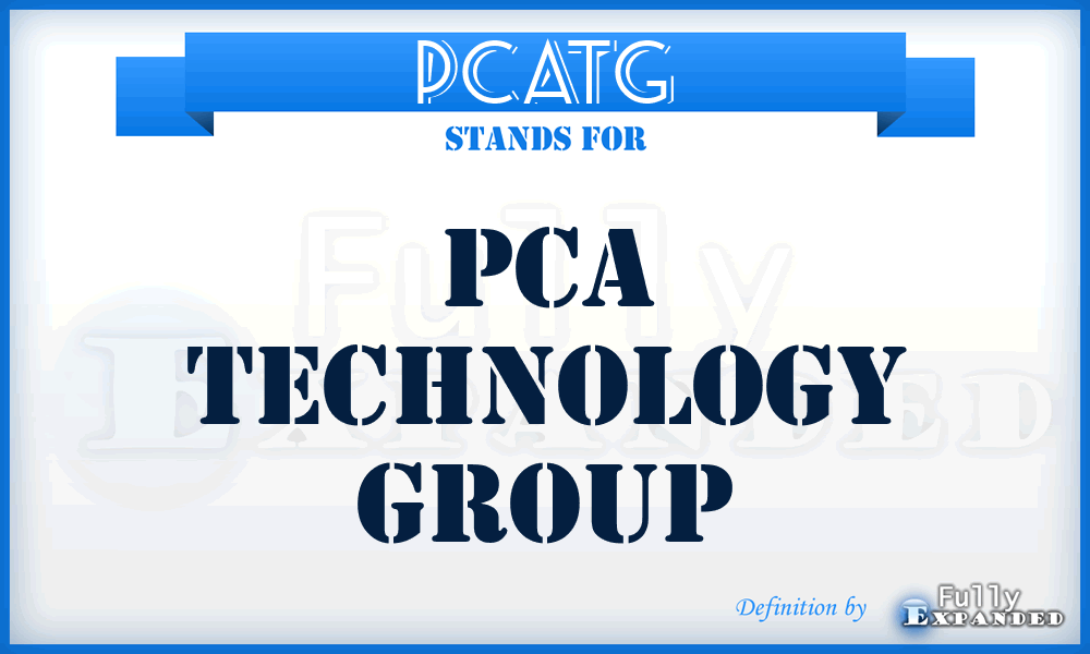 PCATG - PCA Technology Group