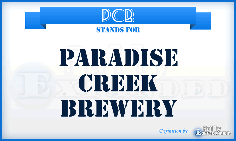 PCB - Paradise Creek Brewery