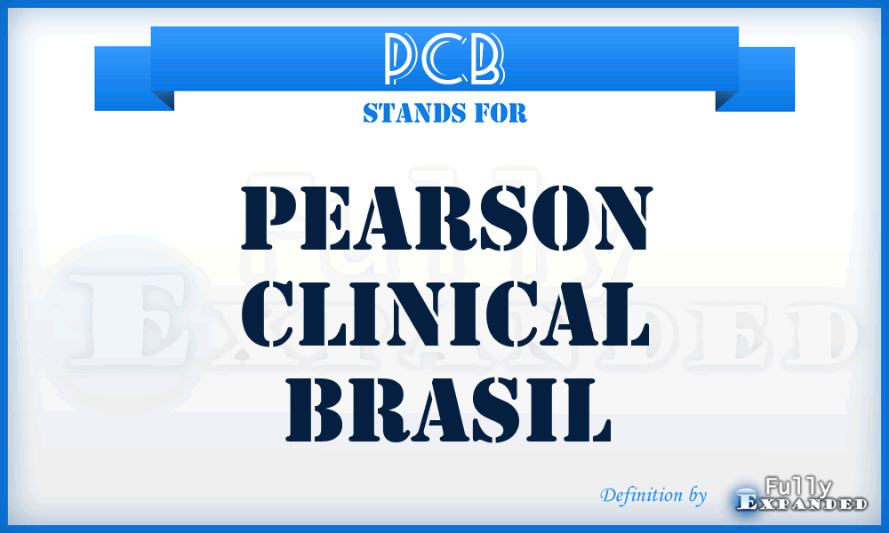 PCB - Pearson Clinical Brasil
