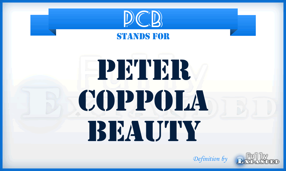 PCB - Peter Coppola Beauty