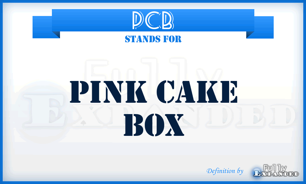 PCB - Pink Cake Box