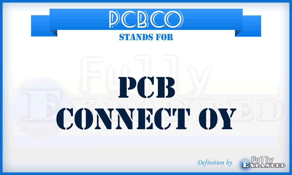 PCBCO - PCB Connect Oy