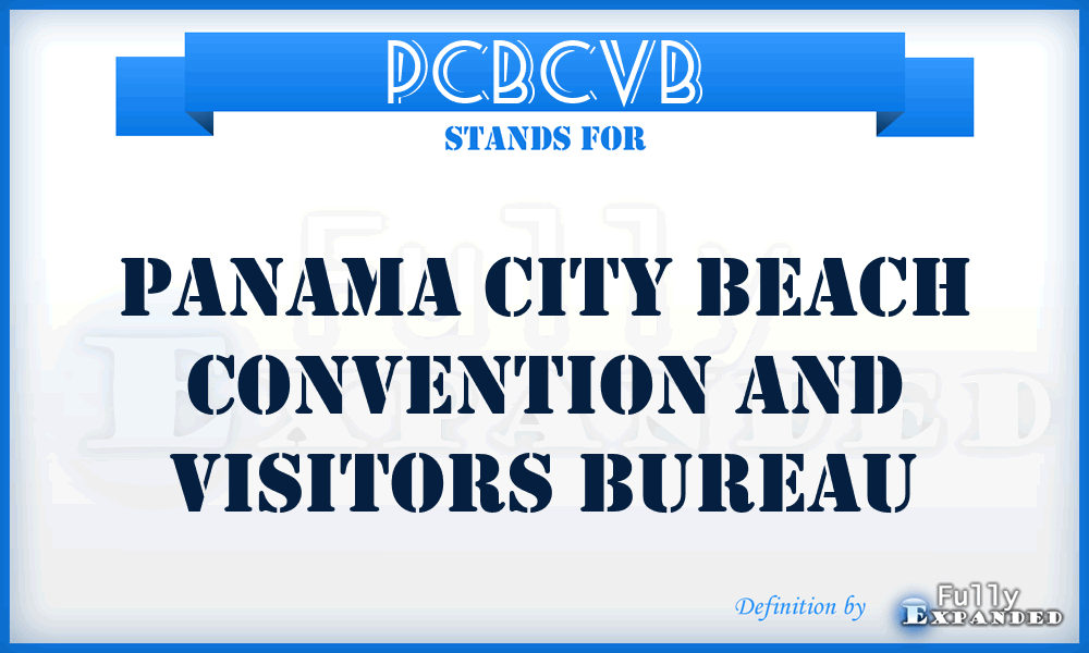 PCBCVB - Panama City Beach Convention and Visitors Bureau