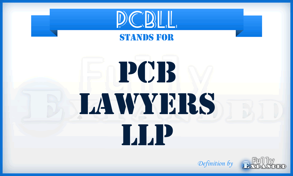 PCBLL - PCB Lawyers LLP
