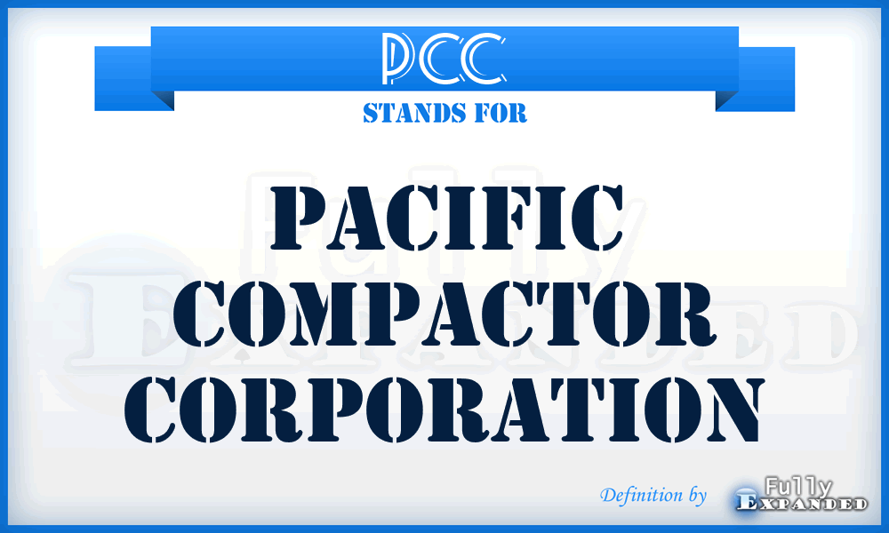 PCC - Pacific Compactor Corporation