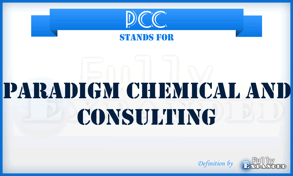 PCC - Paradigm Chemical and Consulting