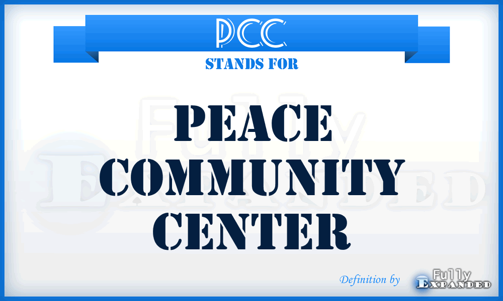 PCC - Peace Community Center