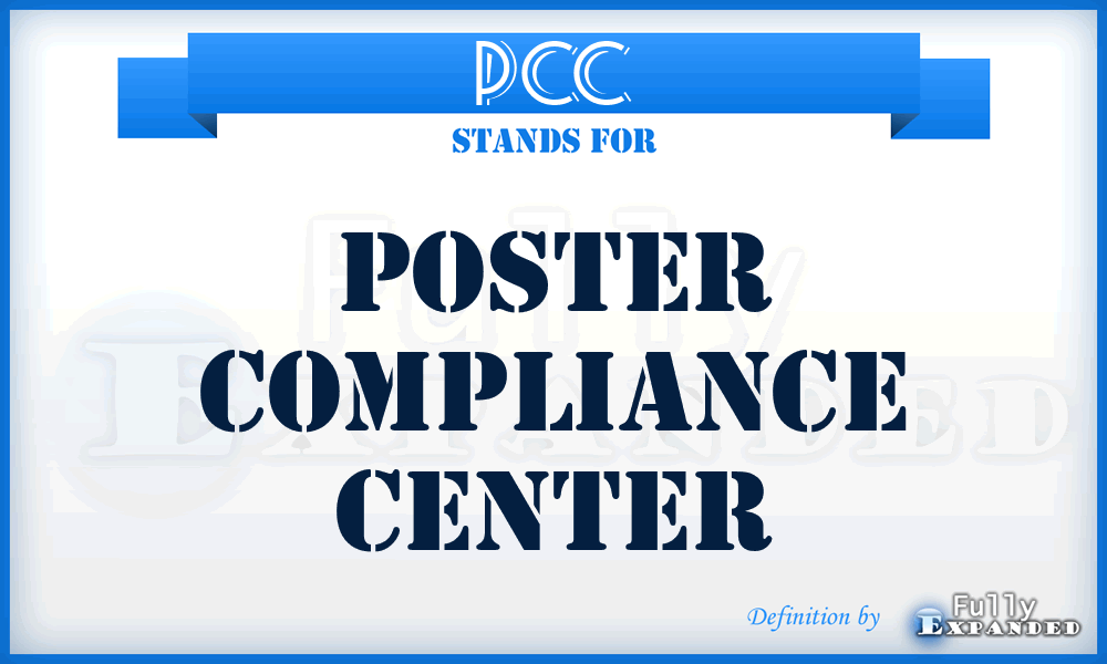 PCC - Poster Compliance Center