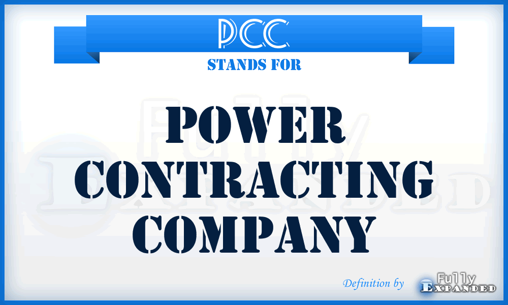 PCC - Power Contracting Company