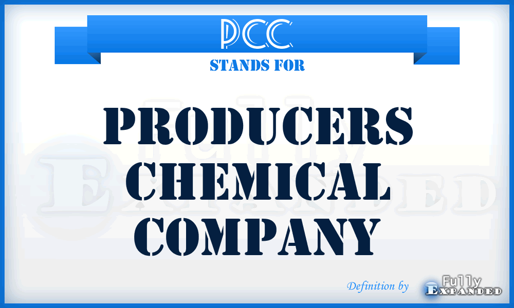 PCC - Producers Chemical Company