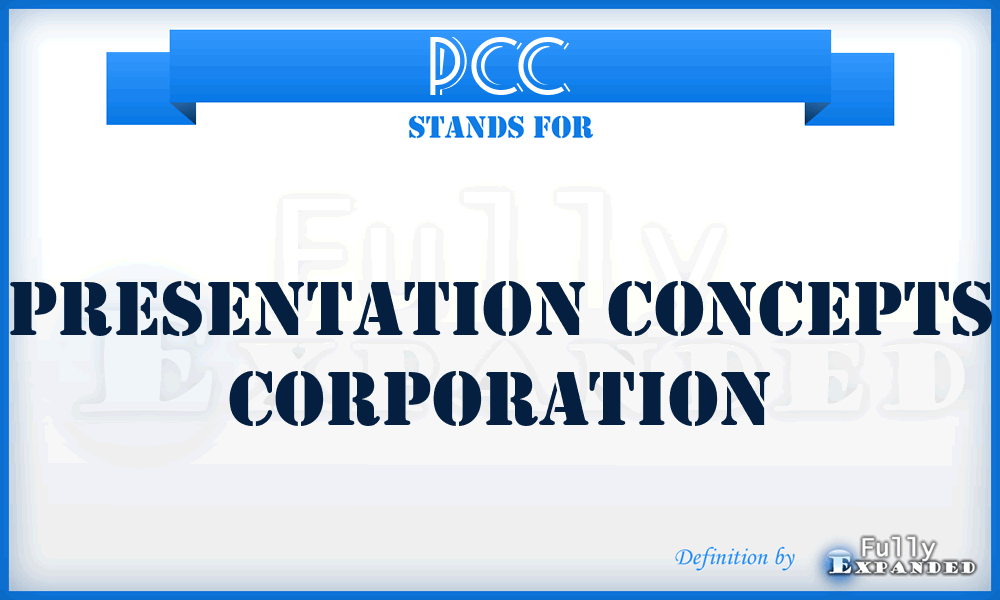 PCC - Presentation Concepts Corporation