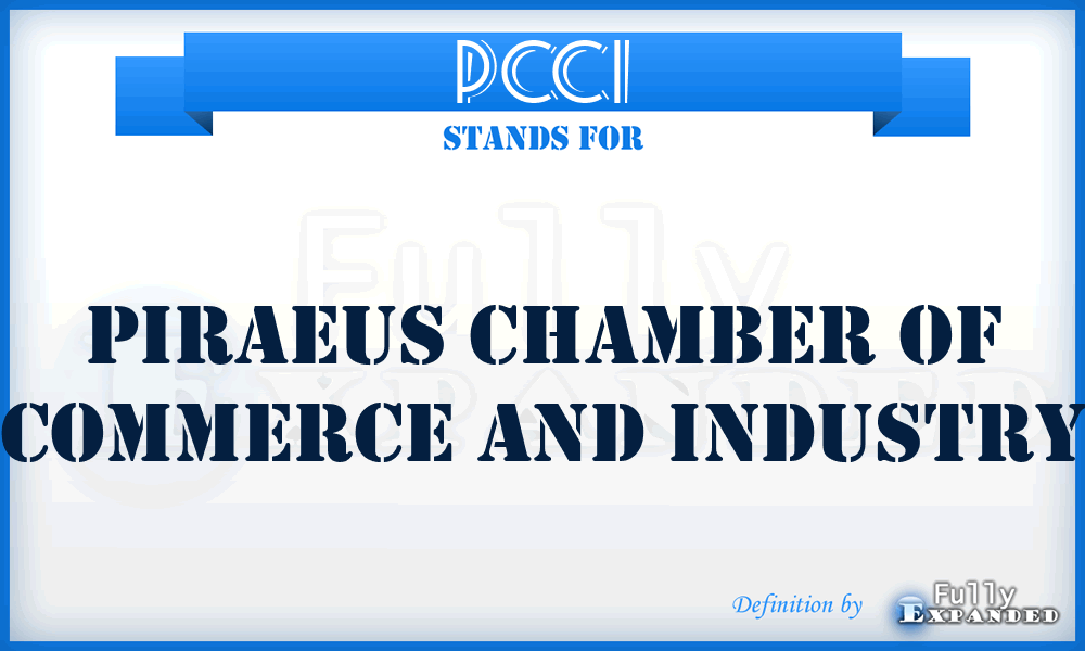 PCCI - Piraeus Chamber of Commerce and Industry