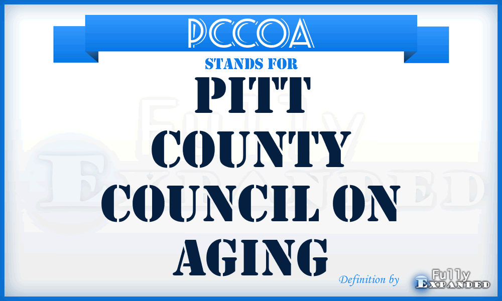 PCCOA - Pitt County Council On Aging