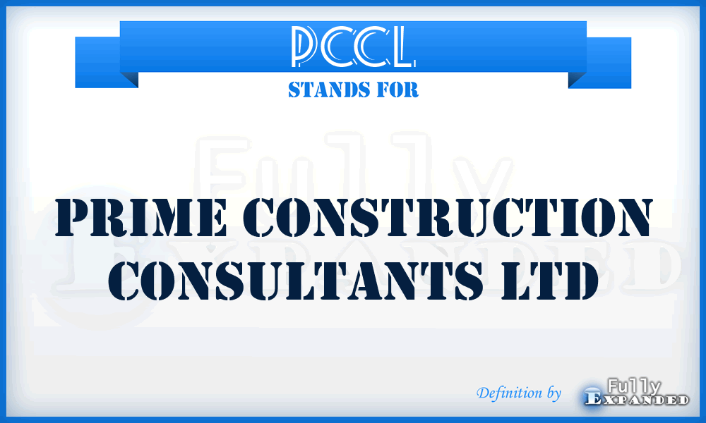 PCCL - Prime Construction Consultants Ltd