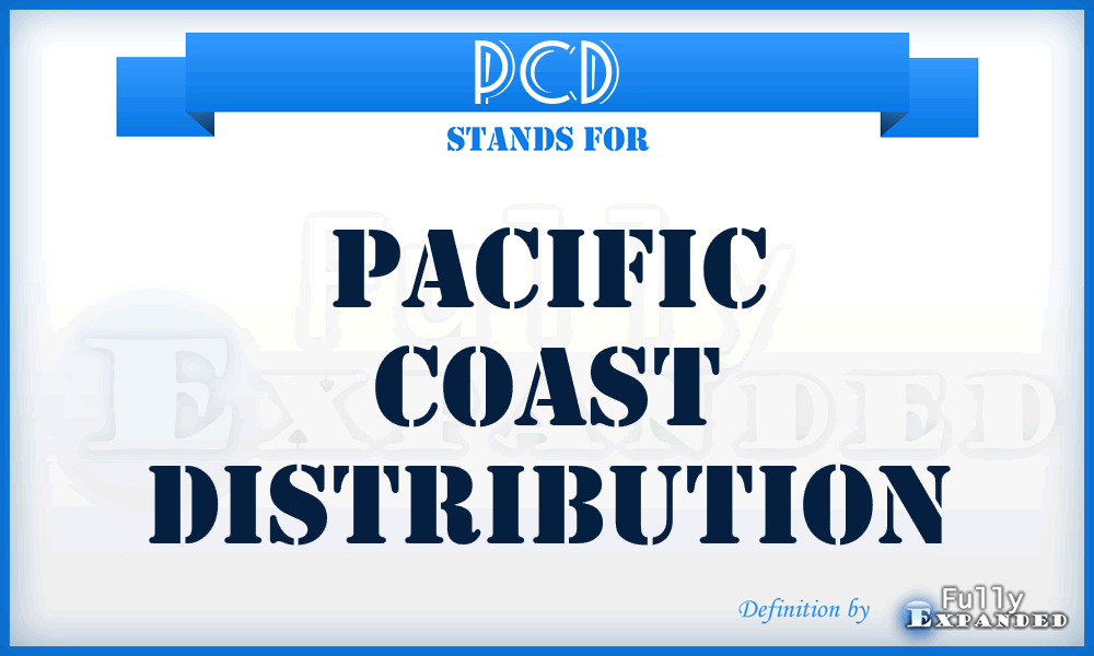 PCD - Pacific Coast Distribution