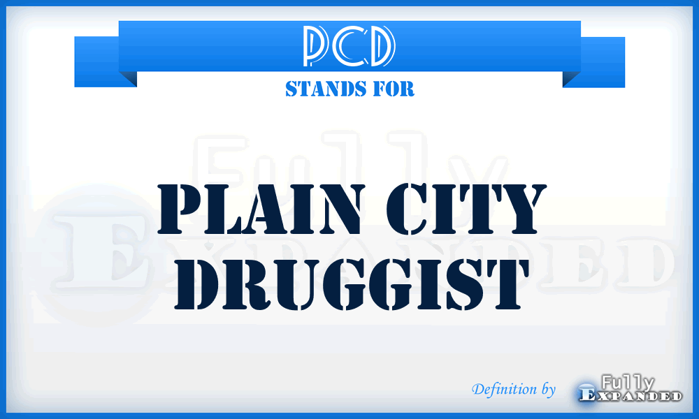 PCD - Plain City Druggist