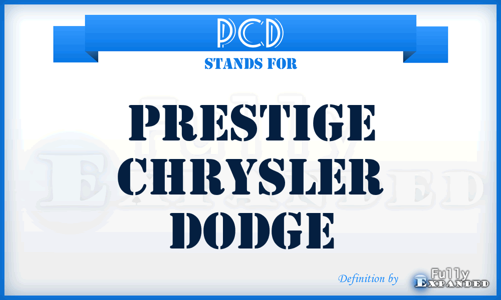 PCD - Prestige Chrysler Dodge