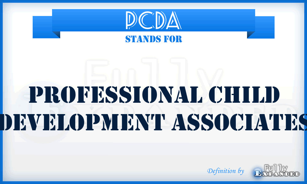 PCDA - Professional Child Development Associates