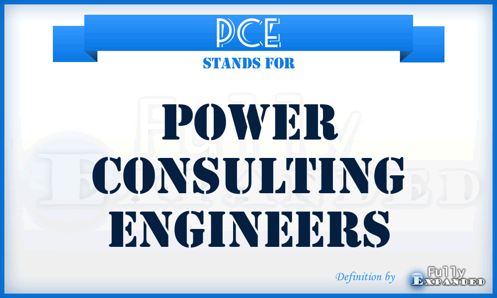 PCE - Power Consulting Engineers