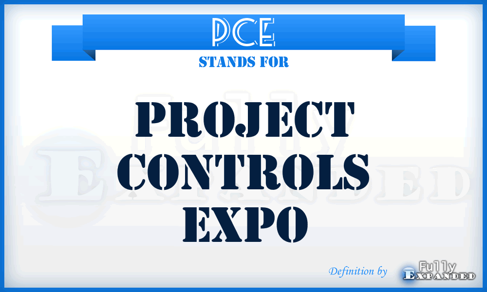 PCE - Project Controls Expo