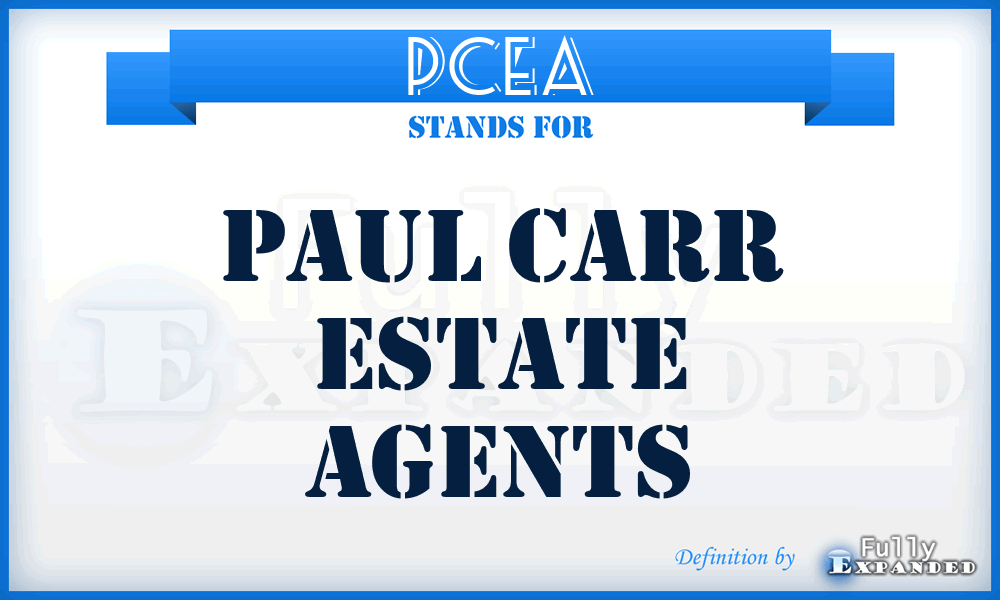 PCEA - Paul Carr Estate Agents