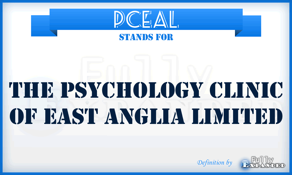 PCEAL - The Psychology Clinic of East Anglia Limited