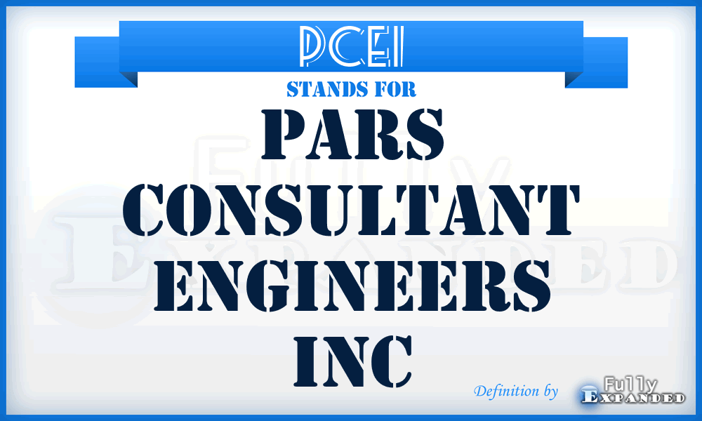 PCEI - Pars Consultant Engineers Inc