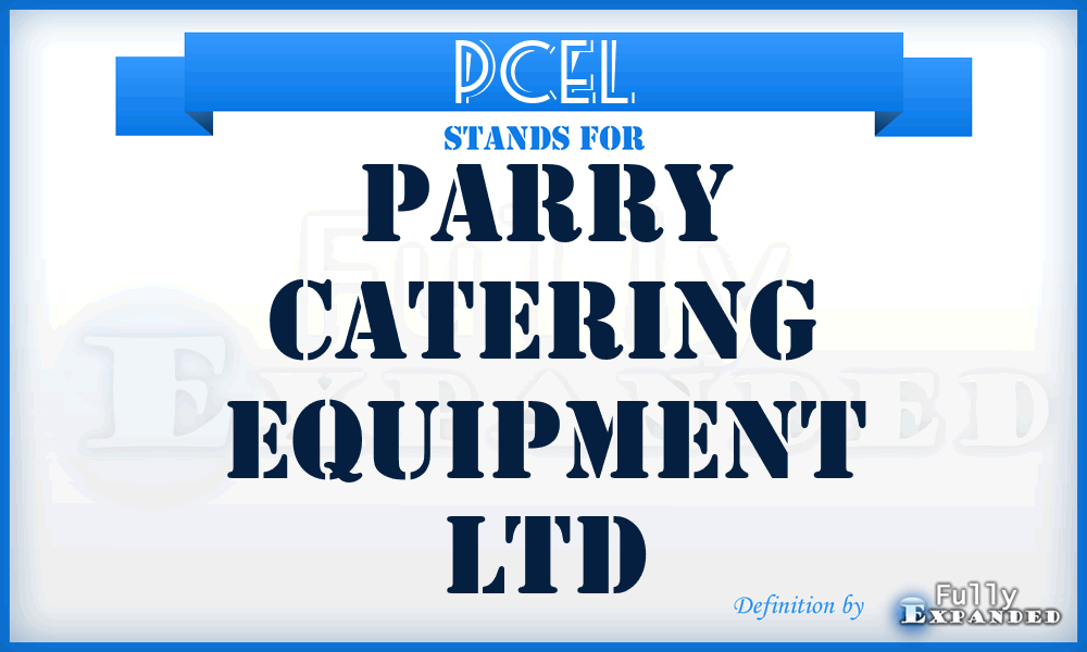 PCEL - Parry Catering Equipment Ltd