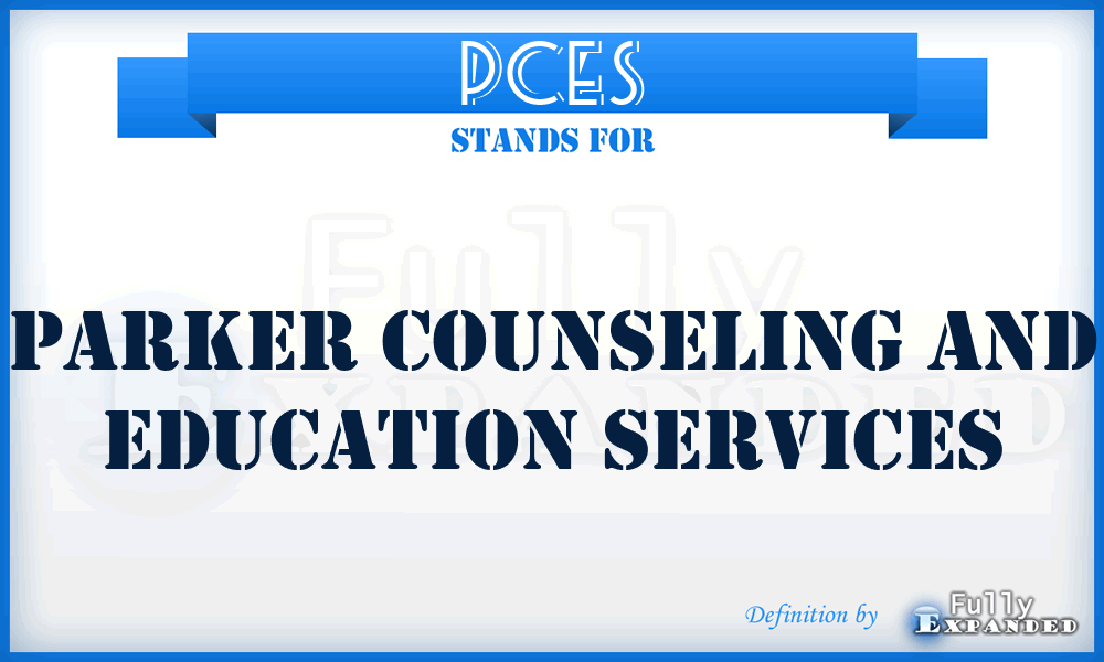 PCES - Parker Counseling and Education Services