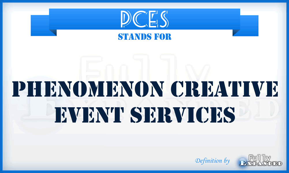 PCES - Phenomenon Creative Event Services