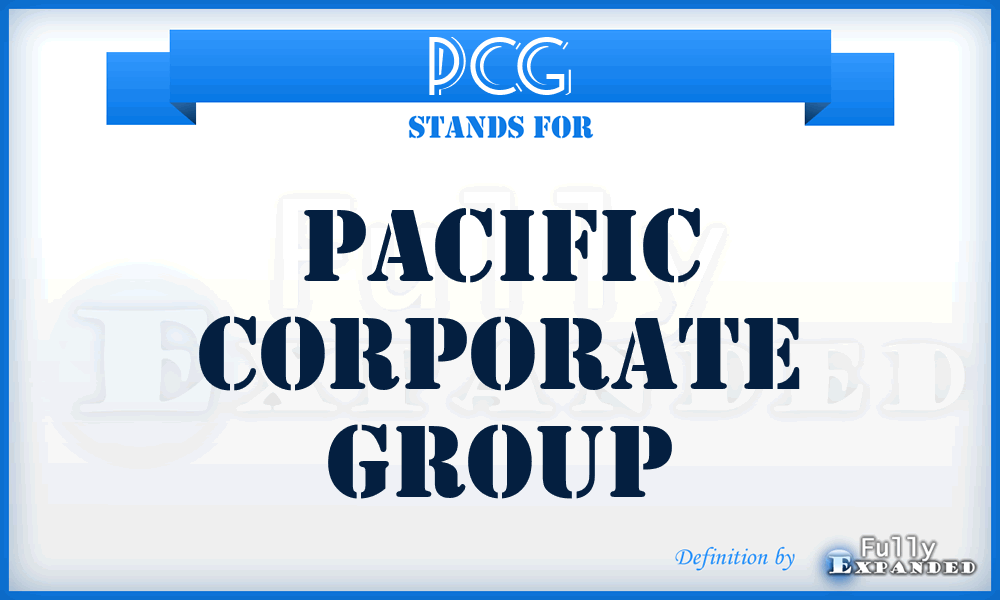 PCG - Pacific Corporate Group