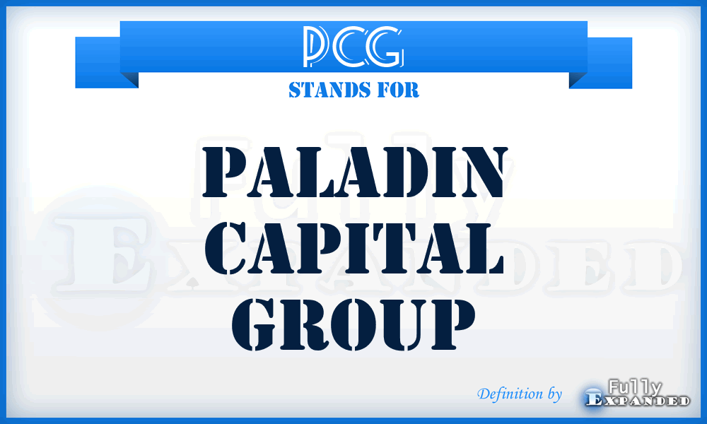 PCG - Paladin Capital Group