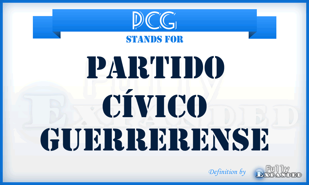 PCG - Partido Cívico Guerrerense