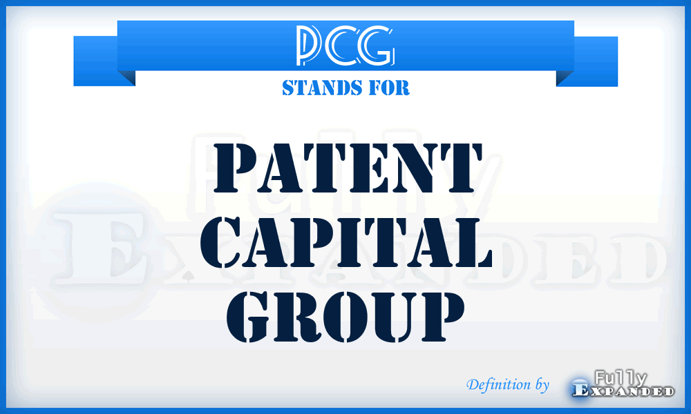 PCG - Patent Capital Group