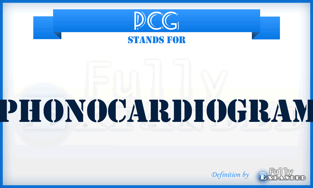 PCG - Phonocardiogram