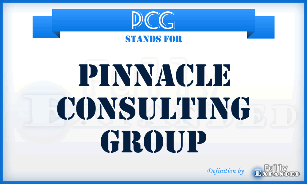 PCG - Pinnacle Consulting Group