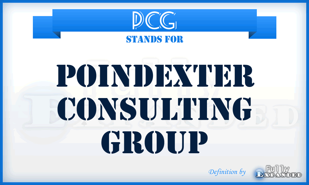 PCG - Poindexter Consulting Group