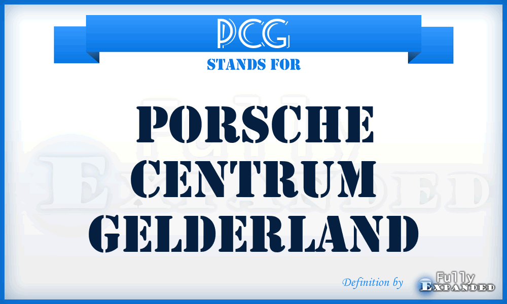 PCG - Porsche Centrum Gelderland