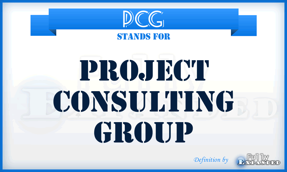 PCG - Project Consulting Group