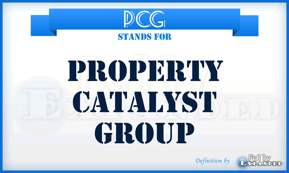 PCG - Property Catalyst Group