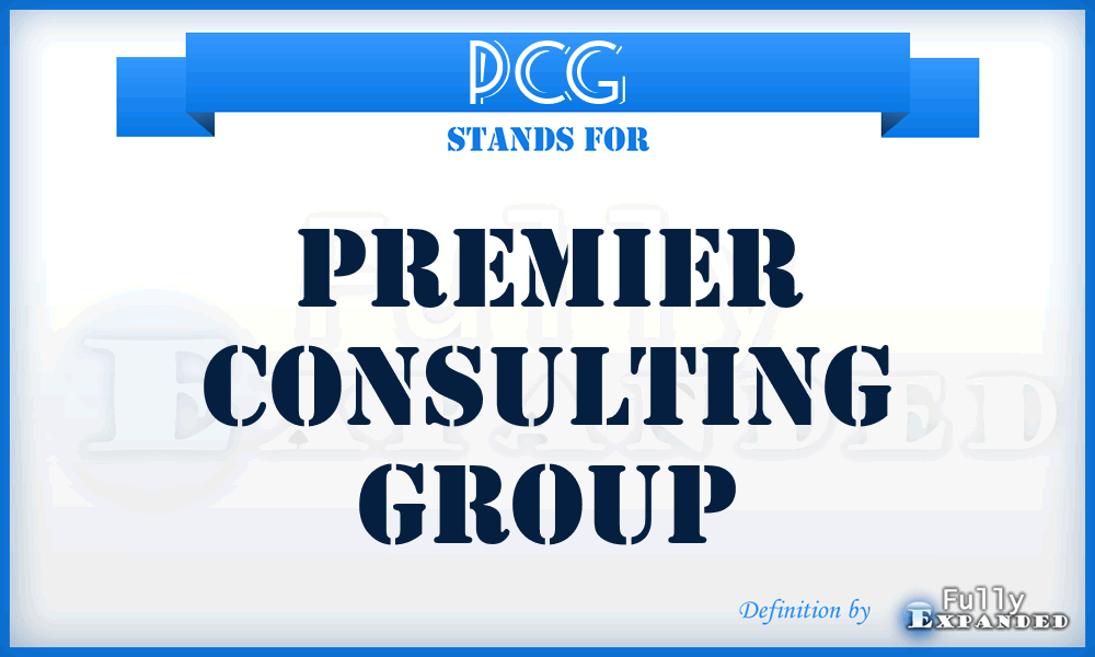 PCG - Premier Consulting Group