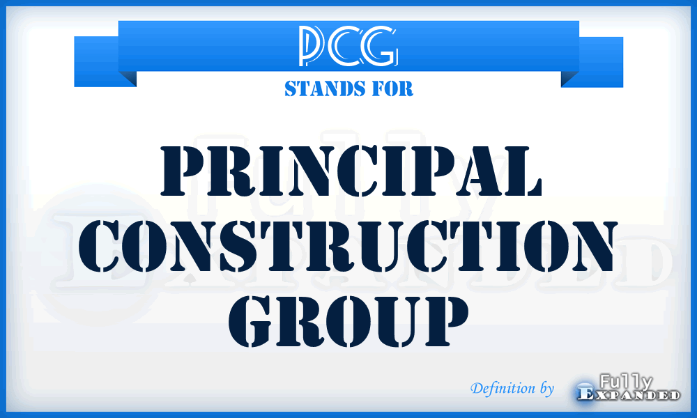 PCG - Principal Construction Group