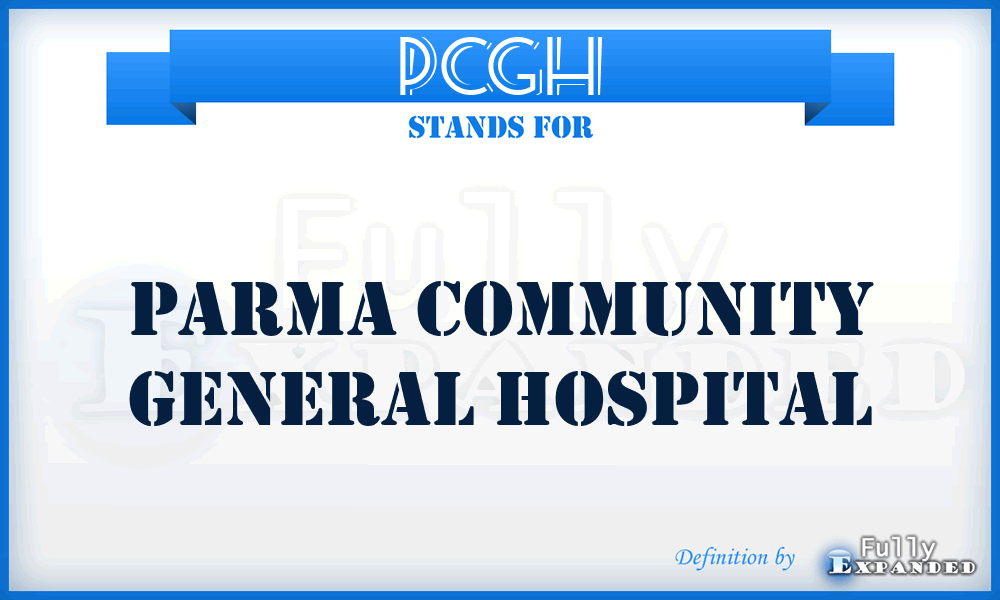 PCGH - Parma Community General Hospital