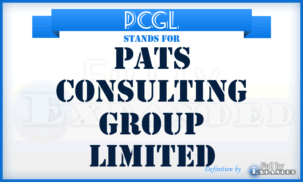 PCGL - Pats Consulting Group Limited