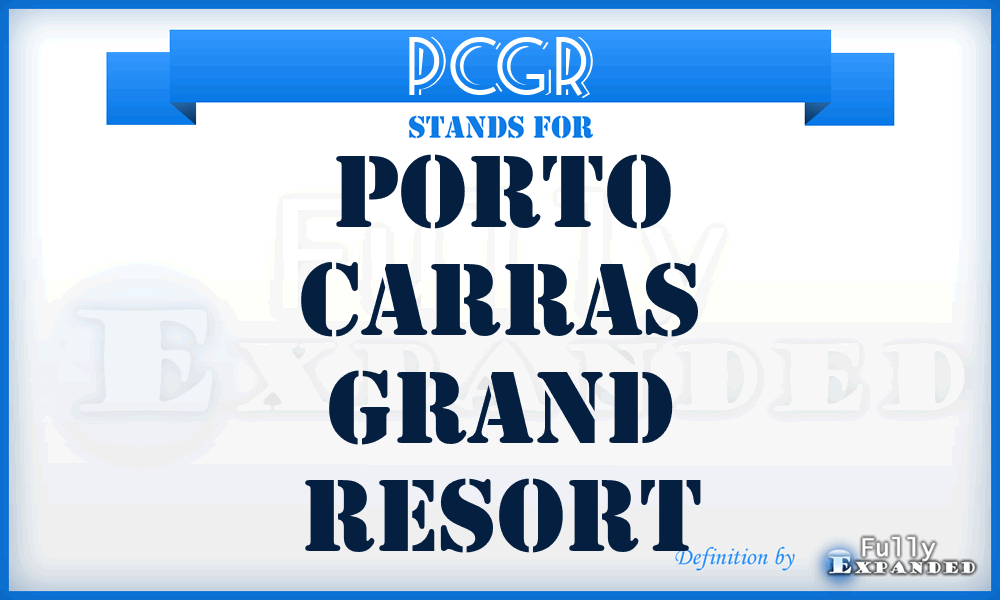PCGR - Porto Carras Grand Resort