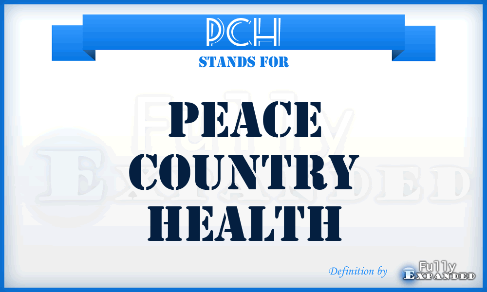PCH - Peace Country Health